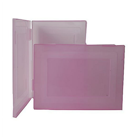 JAM Paper See Through Portfolio, 9x12.5x.75, Pink, 1/Pack