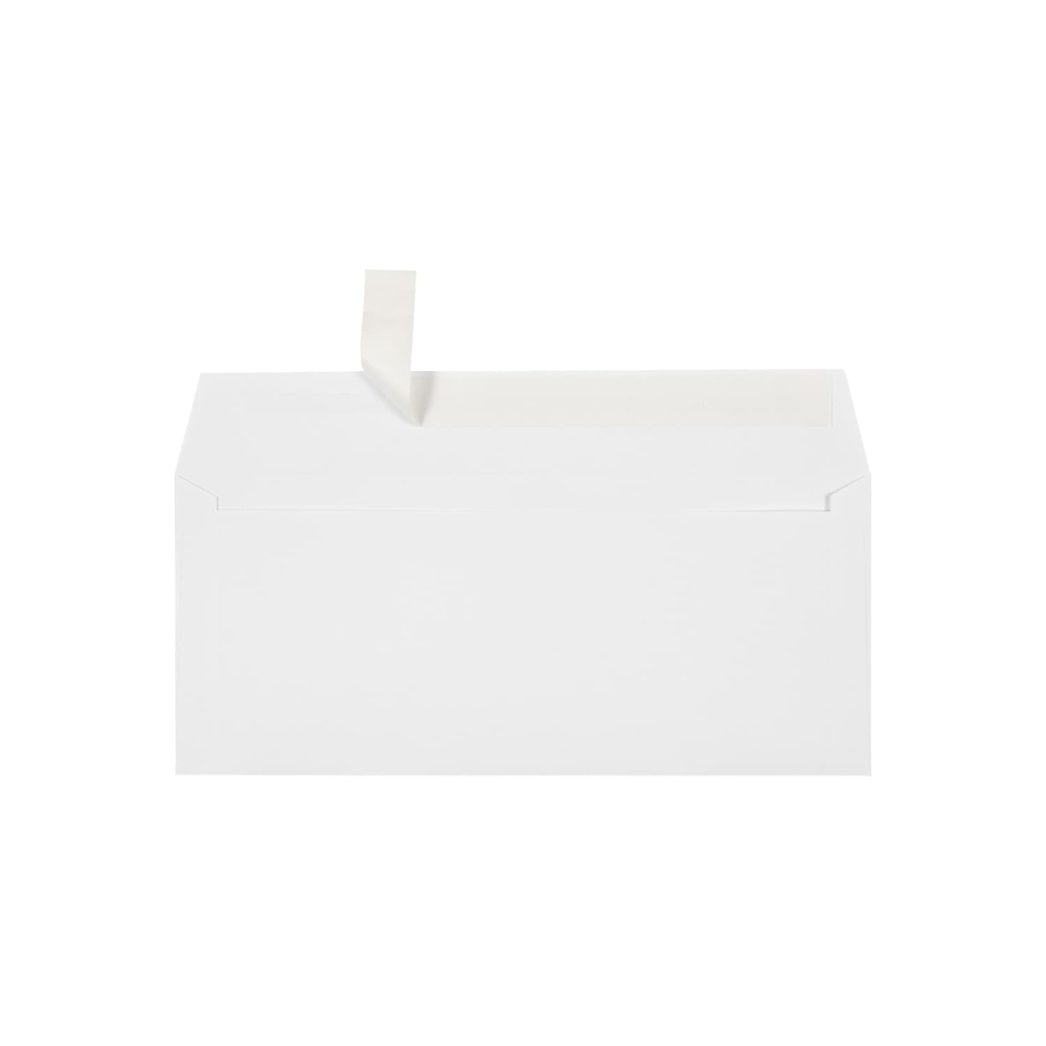 JAM Paper Self Seal #10 Business Envelopes 4 1/8" x 9 1/2" White 1000/Pack (75746-1M)
