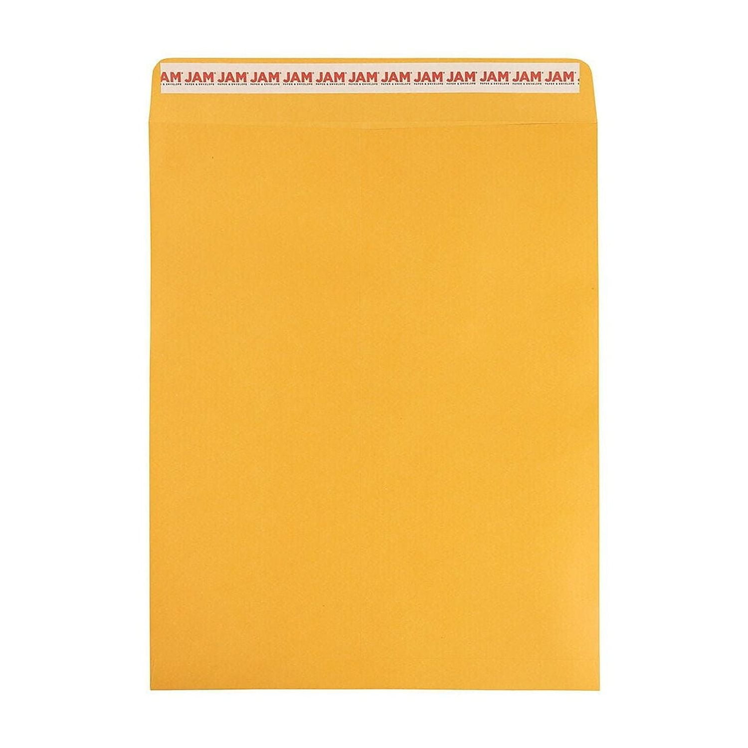 JAM Paper Self Seal Catalog Envelope 11 1/2" x 14 1/2" Brown Kraft Manila 100/Pack (13034235D)
