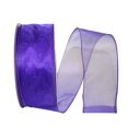 thumbnail image 1 of JAM Paper Sheer Wired Ribbon, 2 1/2 Inches x 50 Yards, Purple, 1/Pack, 1 of 1