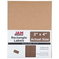 thumbnail image 1 of JAM Paper Shipping Address Labels, Standard Mailing, 2" x 4", Brown Kraft, 120 per Pack, 1 of 5