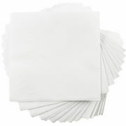 JAM Paper Small Beverage Napkins, 5 x 5, White, 40/Pack