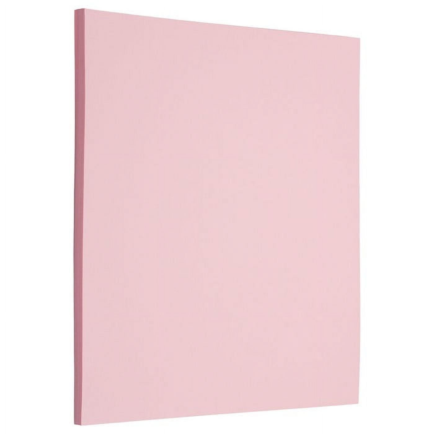JAM Paper Solid Colors, 8 1/2 x 11, Baby Pink, 32lb, 2 packs of 50