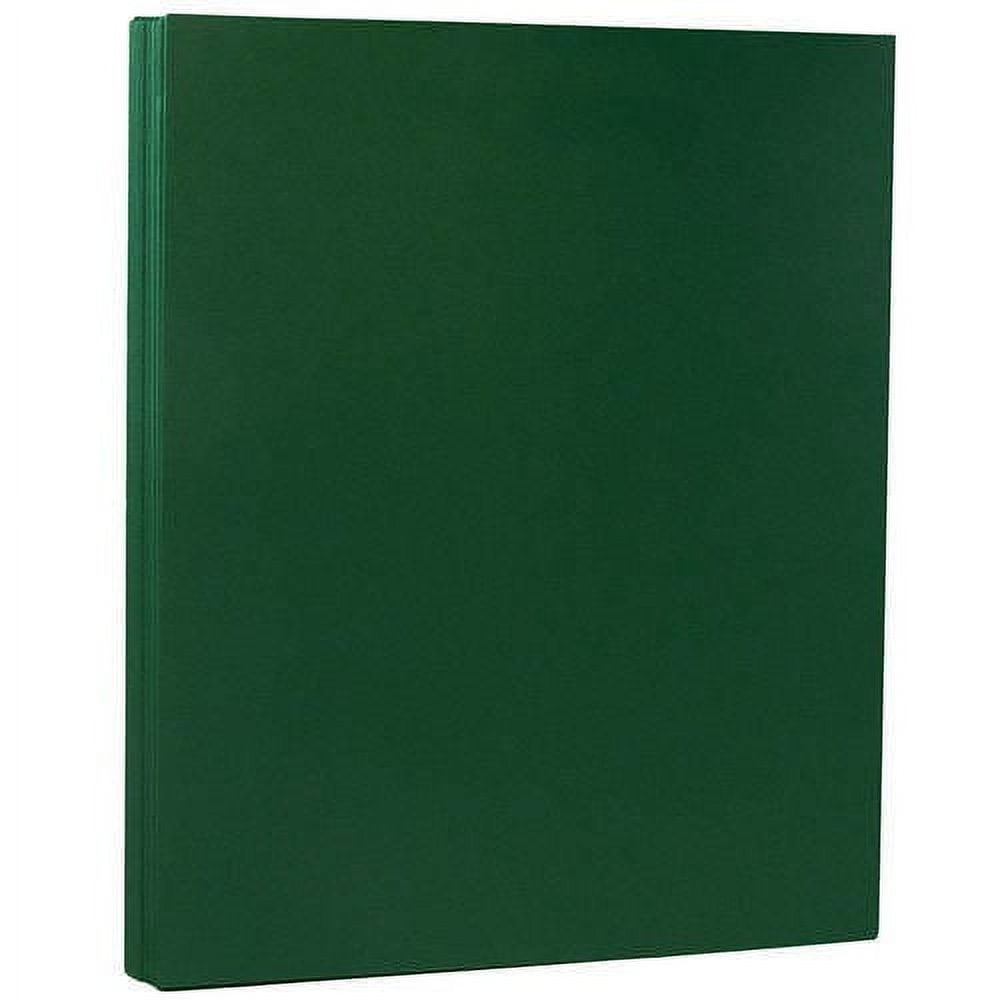 JAM Paper Solid Colors, 8 1/2 x 11, Dark Green, 32lb, 2 packs of 50