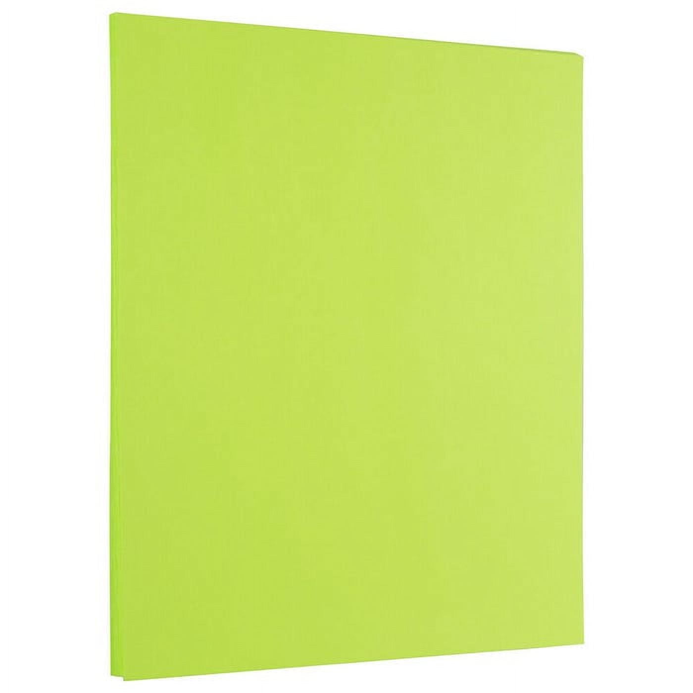JAM Paper Solid Colors, 8 1/2 x 11, Wasabi Lime Green, 24lb, 250 per ...