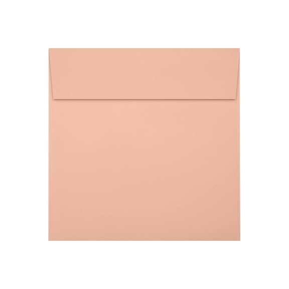 JAM Paper Square Envelopes Peel & Press Blush 6 x 6 50 Pack (8525-114-50)