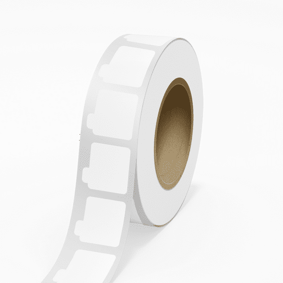 JAM Paper Standard Label Rolls, Lip Balm, 2 1/8 x 2 1/8, White Glossy, 125 Labels/Roll