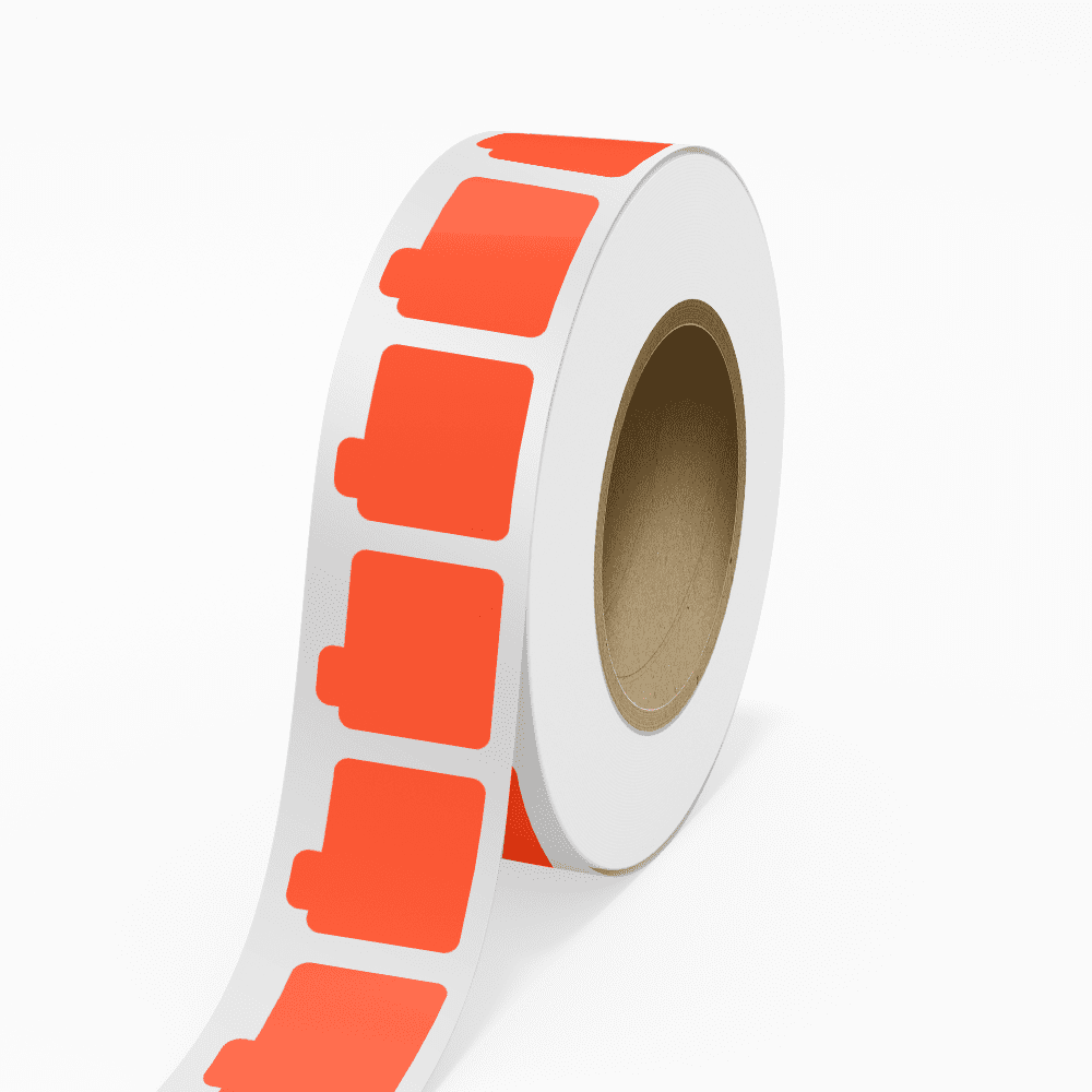 JAM Paper Standard Label Rolls, Lip Balm Tube Stickers, 2 1/8 x 2 1/8 ...