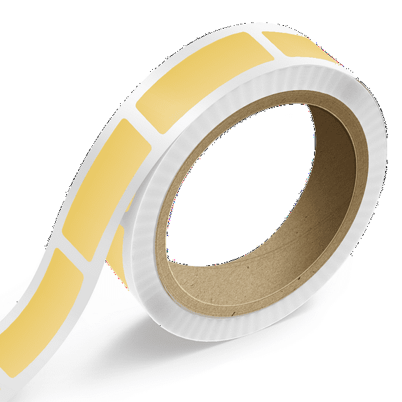 JAM Paper Standard Label Rolls, Rectangle, 1 1/4 x 3 1/2, Gold Metallic Foil, 125 Labels/Roll