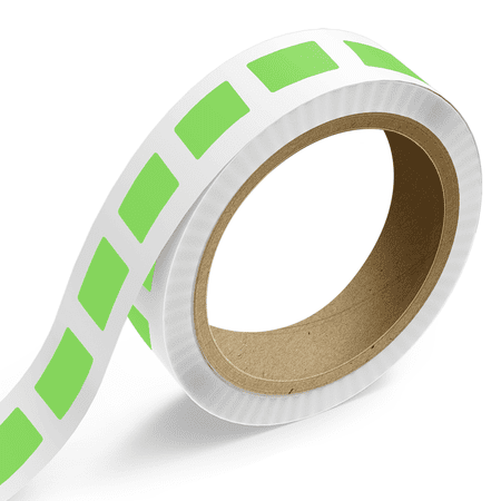 JAM Paper Standard Label Rolls, Rectangle, 1 3/4 x 3, Neon Green, 125 Labels/Roll