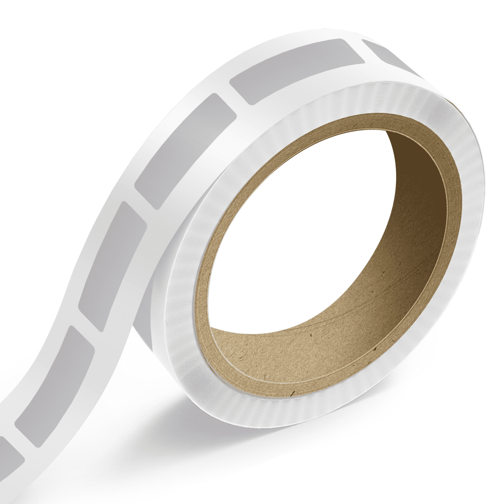 JAM Paper Standard Label Rolls, Rectangle, 1 x 3 1/2, Silver Metallic ...