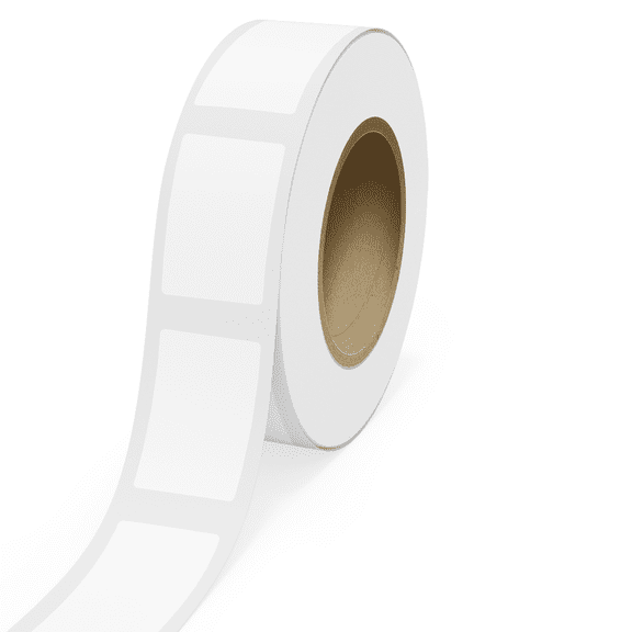 JAM Paper Standard Label Rolls, Rectangle, 2 1/2 x 4, Clear Transparent Film, 125 Labels/Roll
