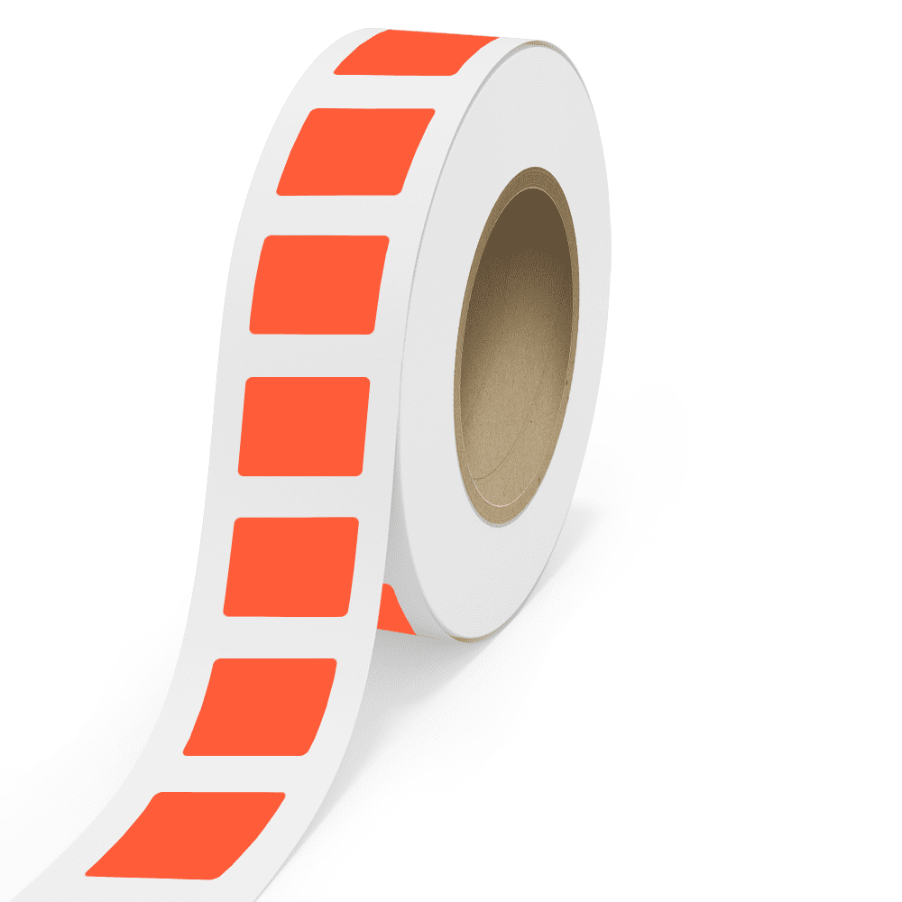 Jam Labels Neon JAM Paper Standard Label Rolls, Rectangle, 2 x 2 1/2, Neon Red, 125 ...