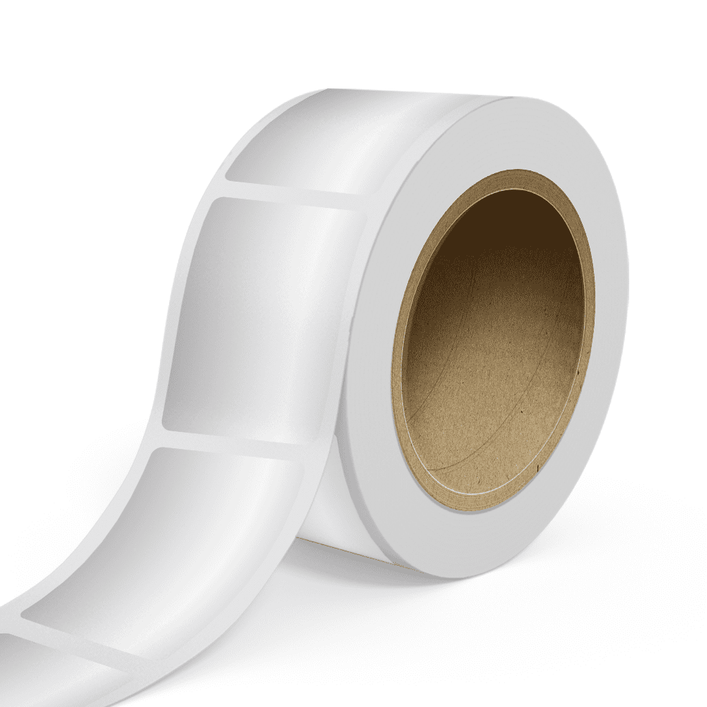 JAM Paper Standard Label Rolls, Rectangle, 2 x 3, Silver Metallic Foil, 125 Labels/Roll