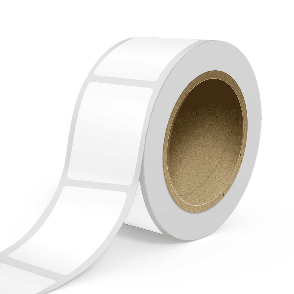 JAM Paper Standard Label Rolls, Rectangle, 2 x 3, White Glossy, 125 Labels/Roll