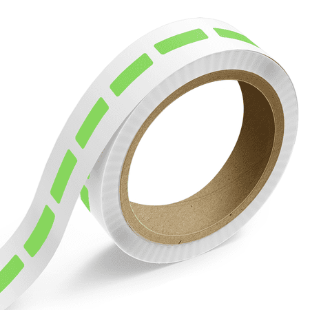 JAM Paper Standard Label Rolls, Rectangle, 3/4 x 2 1/2, Neon Green, 125 Labels/Roll