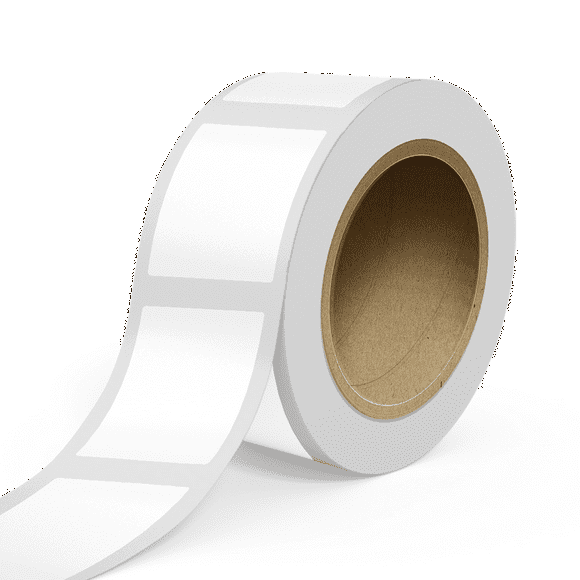 JAM Paper Standard Label Rolls, Rectangle, 4 x 5, White Glossy, 125 Labels/Roll