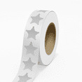 thumbnail image 1 of JAM Paper Standard Label Rolls, Sheriff Star, 2 3/4 x 2 3/4, Silver Metallic Foil, 125 Labels/Roll, 1 of 2