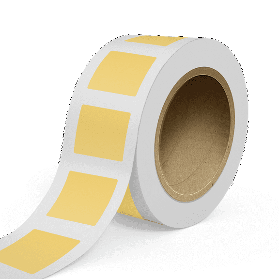 JAM Paper Standard Label Rolls, Square, 3 x 3, Gold Metallic Foil, 125 Labels/Roll