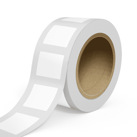 JAM Paper Standard Label Rolls, Square, 3 x 3, White Glossy, 125 Labels/Roll