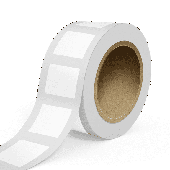 JAM Paper Standard Label Rolls, Square, 3 x 3, White Glossy, 125 Labels/Roll