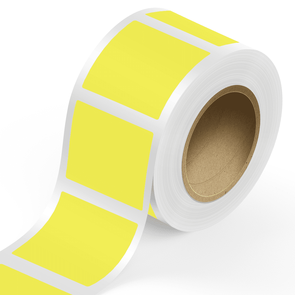 Jam Labels Neon JAM Paper Standard Label Rolls, Square, 5 x 5, Neon Yellow, 125 Labels ...