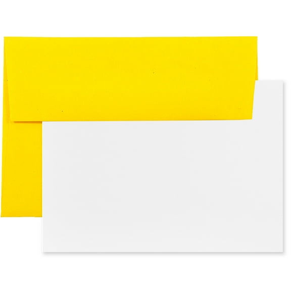 JAM Paper Stationery Set, 4Bar A1 Size, Yellow, 25/Pack