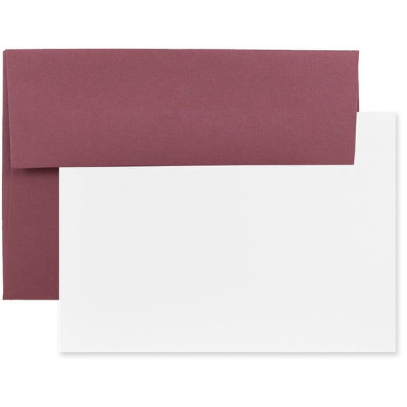 JAM Paper Stationery Set, A2 Size, Burgundy, 25/Pack