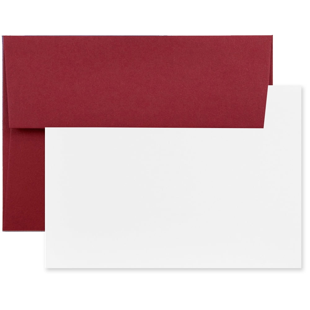 Red Jam Paper JAM Paper Stationery Set, A2 Size, Dark Red, 25/Pack - Walmart.com