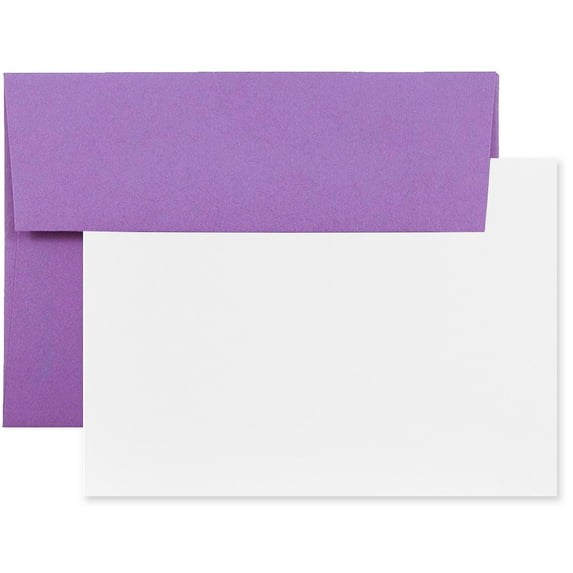 JAM Paper Stationery Set, A2 Size, Violet, 25/Pack