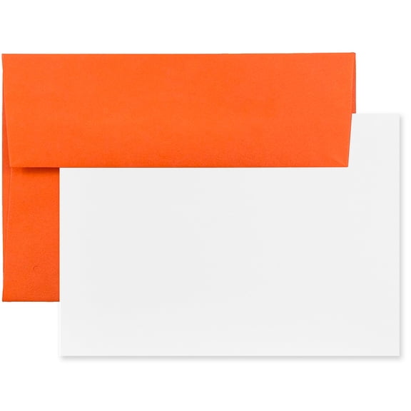 JAM Paper Stationery Set, A6 Size, Orange, 25/Pack
