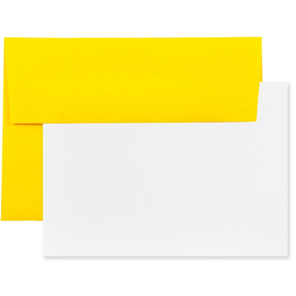 JAM Paper Stationery Set, A6 Size, Yellow, 25/Pack - Walmart.com