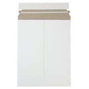 JAM Paper Stay-Flat Photo Mailer Envelopes with Peel & Seal Closure, 7 x 9, White, 6 Rigid Mailers/Pack