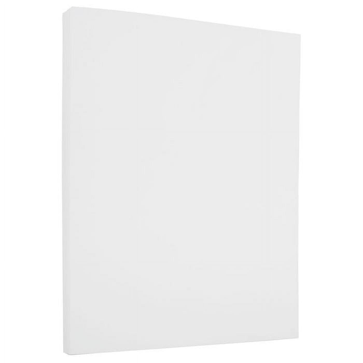 JAM Paper Strathmore, 8 1/2 x 11, Bright White Linen, 24lb, 2 packs of 100