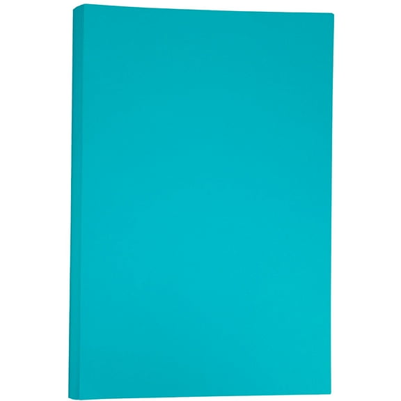 JAM Paper Tabloid Cardstock, 11 x 17, 50/Pack, 65lb Sea Blue