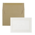 thumbnail image 1 of JAM Paper Thank You Card Sets, Pearl Border w/ Brown Kraft Envelopes, 25/Pack, 1 of 3