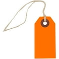 thumbnail image 1 of JAM Paper Tiny Neon Orange Paper Gift Tags, with String 4.75" x 2.37" x 13" (100 Count), 1 of 3