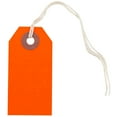 thumbnail image 1 of JAM Paper Tiny Neon Red Paper Gift Tags, with String 4.75" x 2.37" x 13" (100 Count), 1 of 3