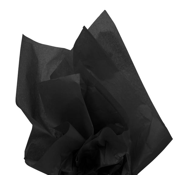 JAM Paper Tissue Paper, Black, 10 Sheets/Pack