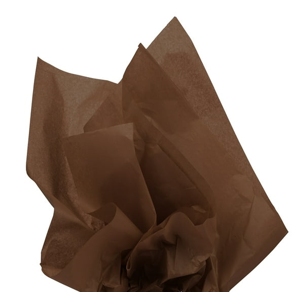 JAM Paper Tissue Paper, Brown, 10 Sheets/Pack