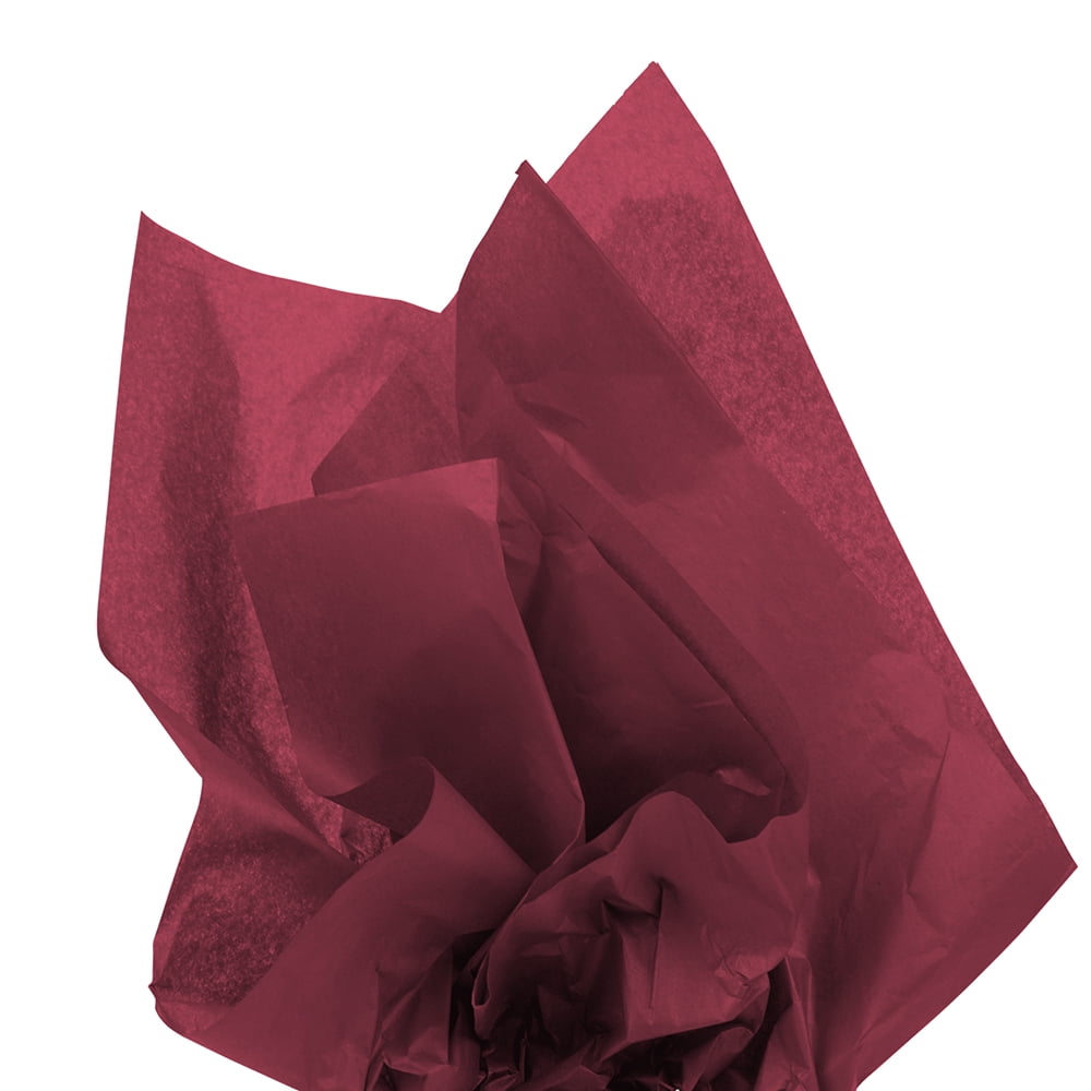 JAM Paper Tissue Paper, Burgundy, 10 Sheets/Pack
