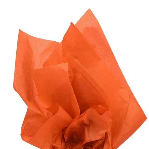 JAM Paper Tissue Paper, Orange, 10 Sheets/Pack