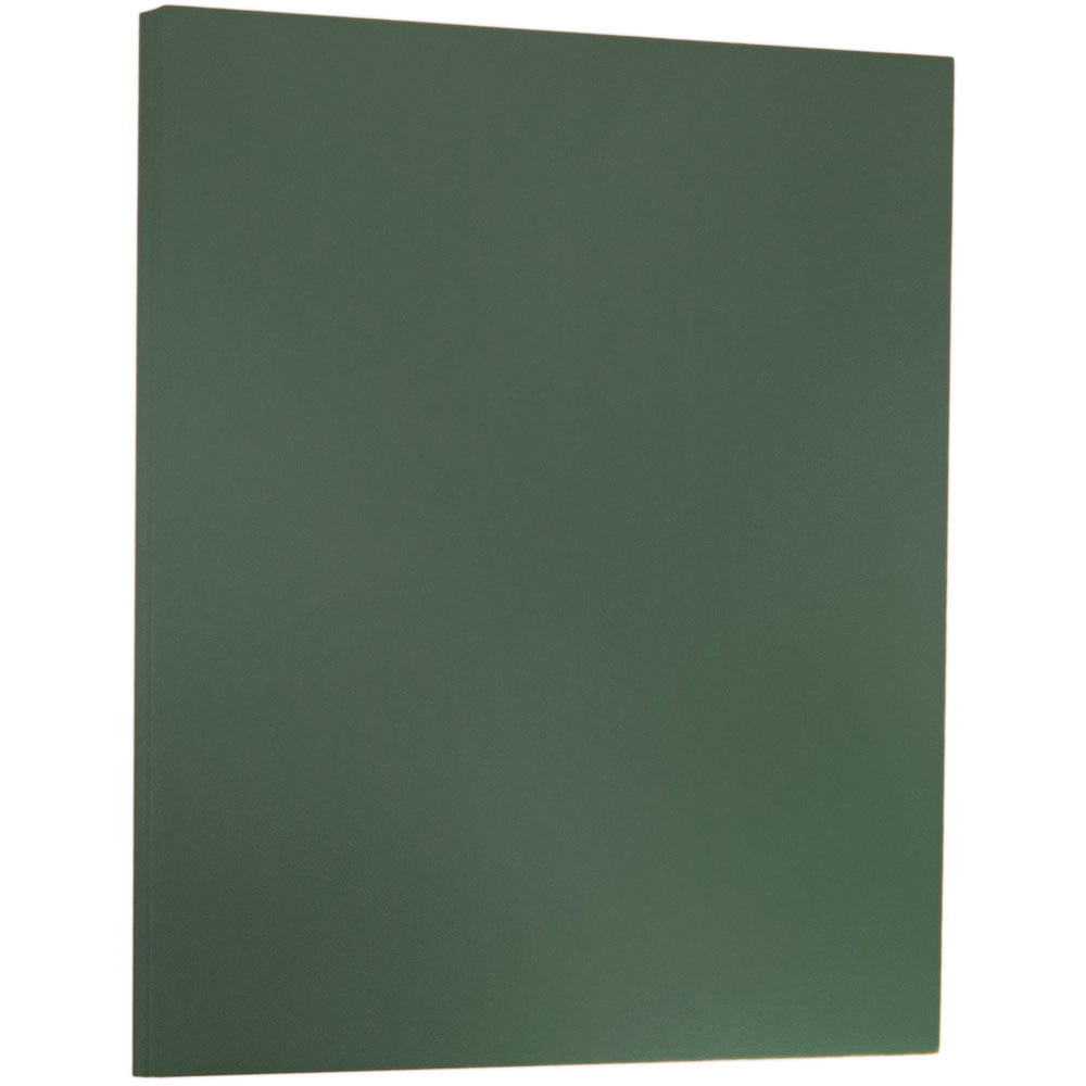 JAM Paper Translucent Vellum Paper, 8 1/2 x 11, 30lb Forest Green, 100 ...
