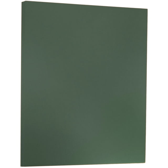 JAM Paper Translucent Vellum Paper, 8 1/2 x 11, 30lb Forest Green, 100 ...