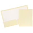 thumbnail image 1 of JAM Paper Two Pocket Glossy Presentation Folder, Ivory, Sold Individually, 1 of 5