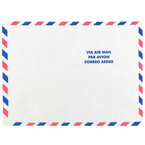 JAM Paper Tyvek Tear-Proof Open End Catalog Envelopes, 9 x 12, White Airmail, 1000/Pack