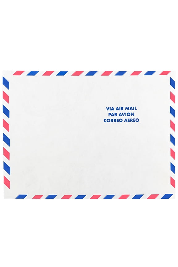 Tyvek Tear-Proof Open End Catalog Envelopes, 9 x 12, White Airmail, 50 per Pack