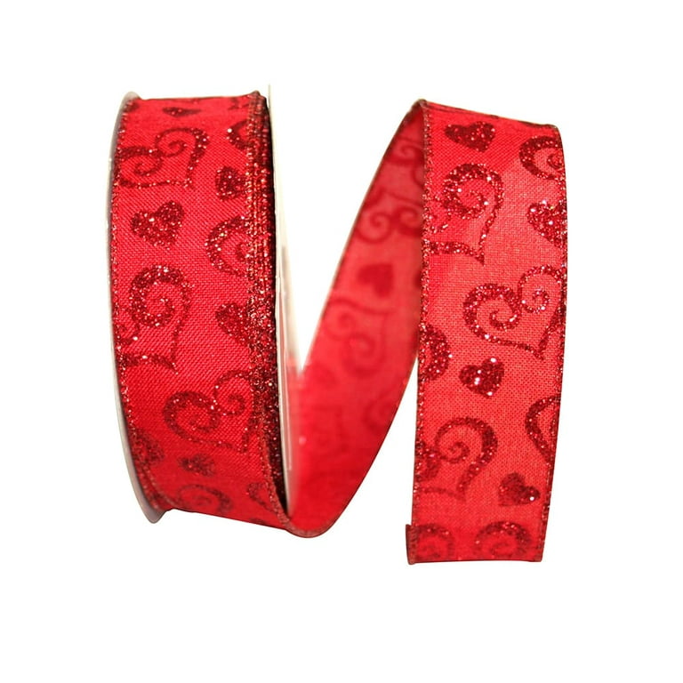 Valentine's Day Red 1 1/2 inch x 20 Yards Ribbon - by Jam Paper