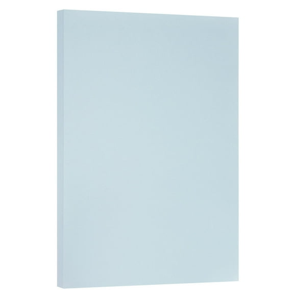 JAM Paper Vellum Bristol 67lb Cardstock, 11 x 17 Ledger Size Coverstock, Blue, 50 Tabloid Sheets/Pack