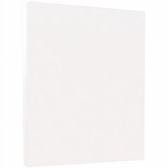 JAM Paper Vellum Bristol, 8 1/2 x 11, White, 67lb, 2 packs of 50